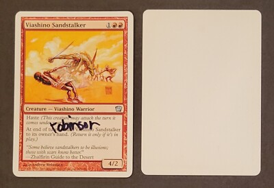 SIGNED MTG Magic ARTIST PROOF _ 9E _ VIASHINO SANDSTALKER _ Robinson 1/50!