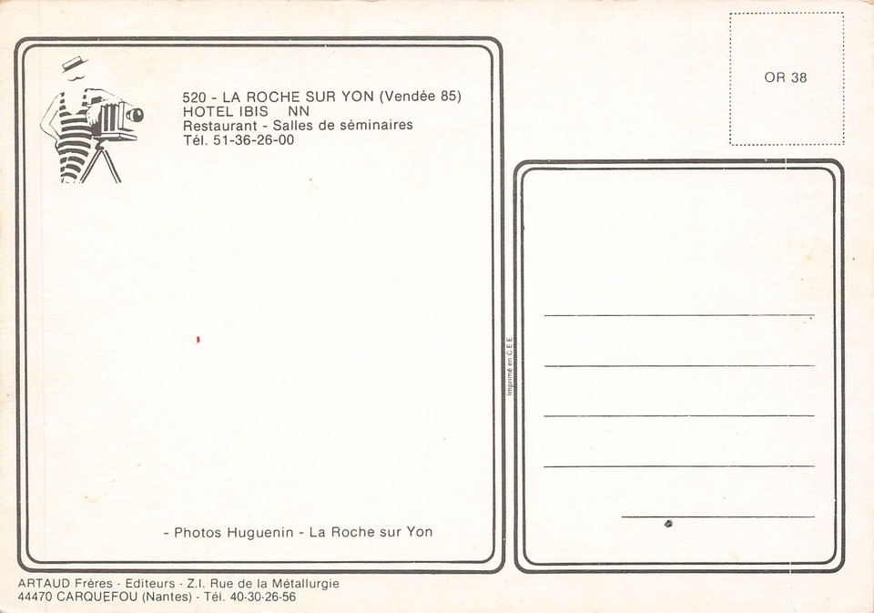 85 LA ROCHE SUR YON HOTEL IBIS eBay