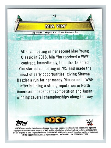 2019 Topps WWE Women's Division - Pick One - Fill Your Set - Picture 89 of 261