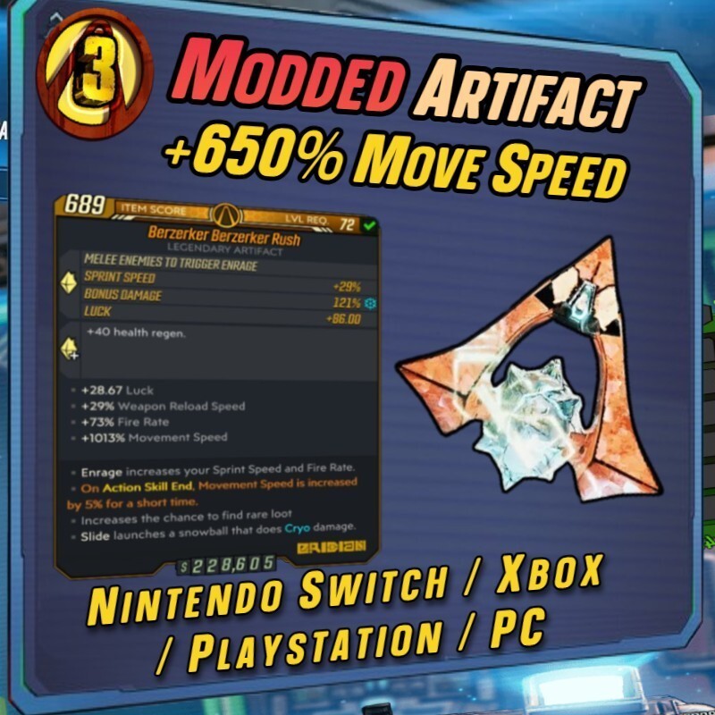 Borderlands 3 | All-in-One Modded Artifact ⭐️ GodMode Relic (Switch/PC/Xbox/ PS5 - Foto 3