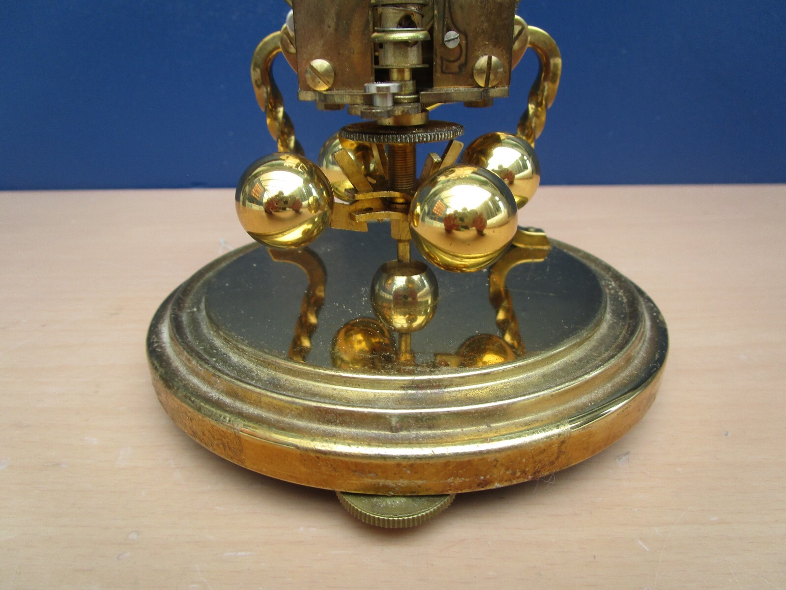 VINTAGE KUNDO ANNIVERSARY CLOCK WITH PLASTIC DOME NO KEY eBay