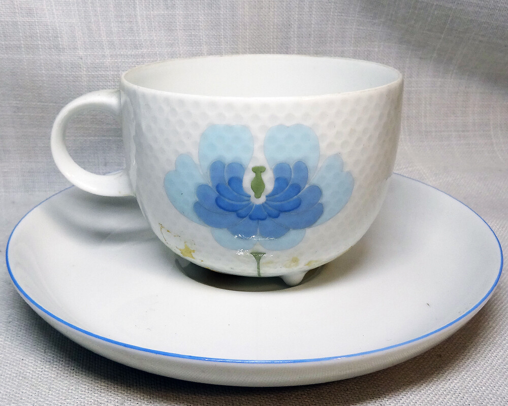 BLUE FLOWER by Rosenthal Coupe 5 Piece Place Setting NEW NEVER