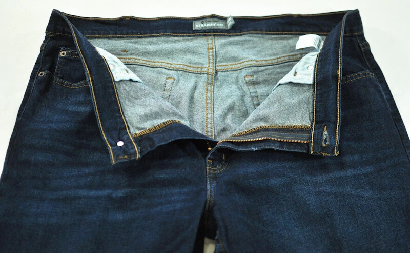 Jeans Hombre Member's Mark Corte Recto Talla 40 X 30 Denim Cinco Bolsillos Lavado Oscuro Foto 4 de 4