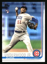 Duane Underwood Jr. 2019 Topps #315 RC Baseball Card