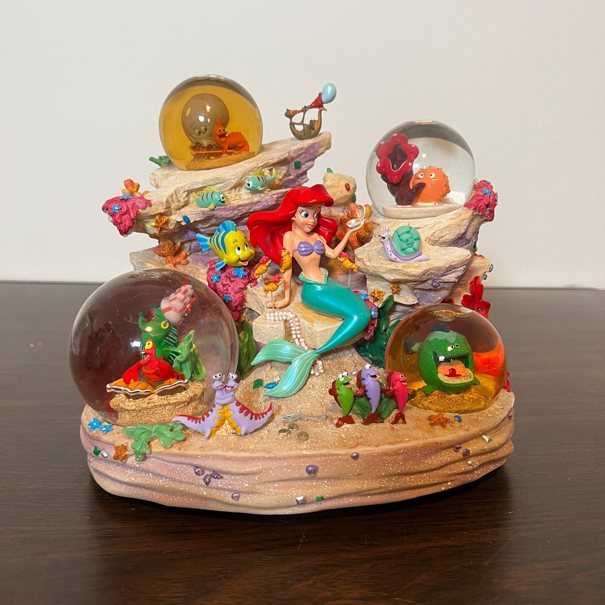 Disney Store The Little Mermaid Multi Snow Globe “Under The