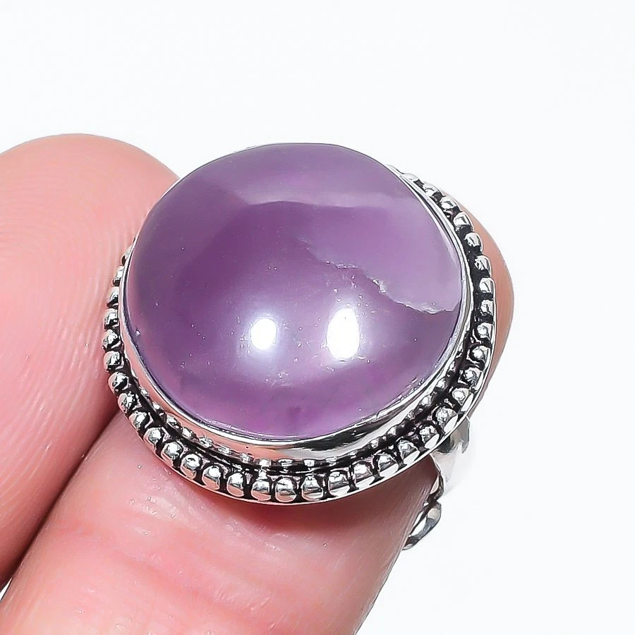Anello d'argento con ametista a cuore, Brasile 25,056ct