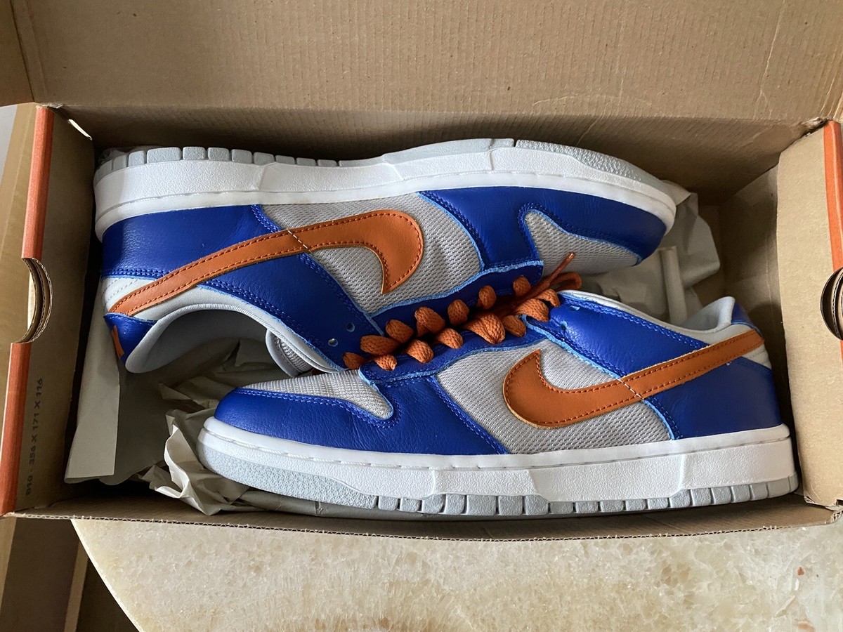 2003 Nike Dunk Low Knicks Royal Blue Orange Mens 9.5 (624044 2003 Nike Dunk Low Knicks Royal Blue Orange Mens 9.5 (624044