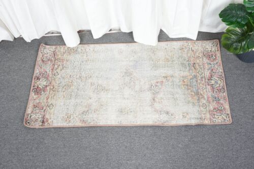 Vintage Rug, Antique Rugs, Turkish Rug, 1.7x3.4 ft Small Rug, Bedroom Rugs - Picture 1 of 10