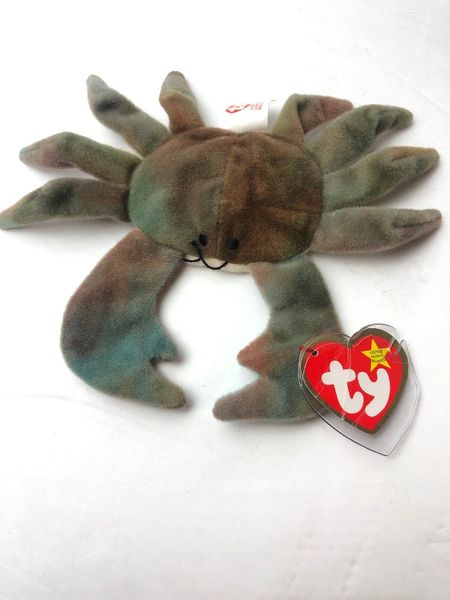 CLAUDE The CRAB Ty Beanie Baby AUTHENTIC MWMT RARE Style
