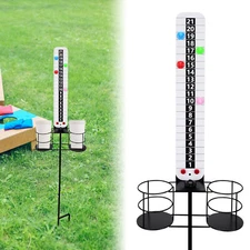 Metal Cornhole Scoreboard with Drink Holders CornHole Score Keeper with Magnetic