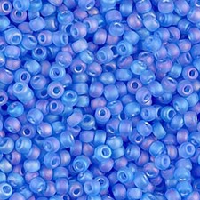 Miyuki Round Seed Beads Size 11/0 24 Grams Matte Sapphire Blue AB 11-150FR