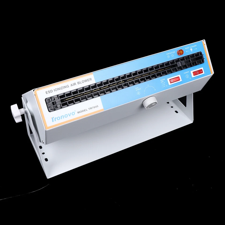 Ionizador antiestático ionizante soplador de aire ventilador de iones descarga eliminador estático 110 V Foto 4 de 4