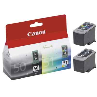 Original Canon PG-50 Schwarz & CL-51 Farbe Tintenpatronen für Canon PIXMA Serie