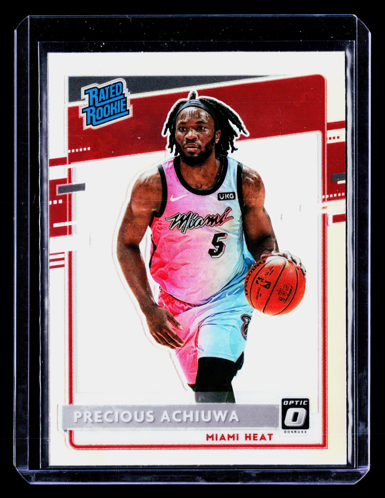 2020-21 Donruss Optic Holo Precious Achiuwa #170 RC Miami Heat