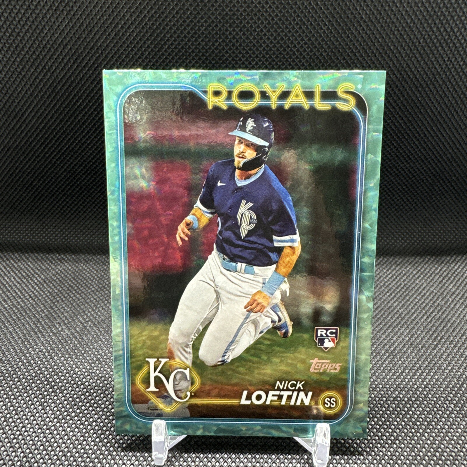 2024 Topps Series 2 Nick Loftin RC #506 Aqua Parallel Kansas City Royals