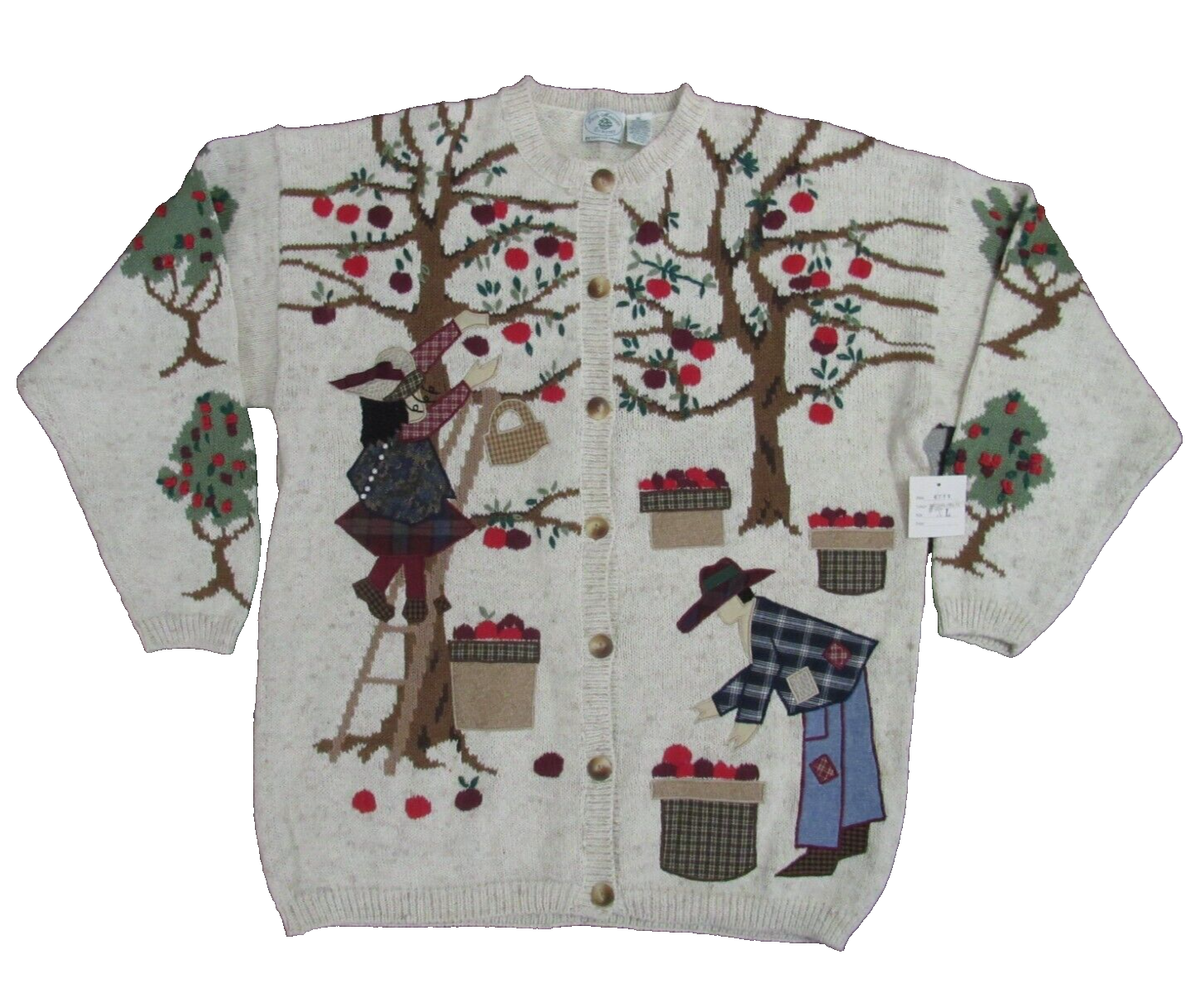 Faith Mountain Company cardigan sweater natural/multi