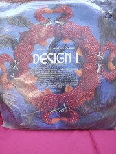 Vtg 1988 Country Calico GOOSE GATHERING FABRIC WREATH 18" Sewing Craft Kit NIP