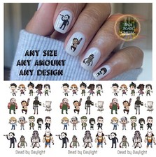 Dead By Daylight Waterslide Nail Decals Set Of 50 Instructions & Bonus
