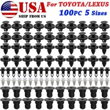 100X For TOYOTA Car Clips Auto Fastener Inner Engine Hood Grille Rivets Retainer