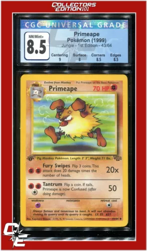 Jungle 43 Primeape 1st Edition CGC 8.5