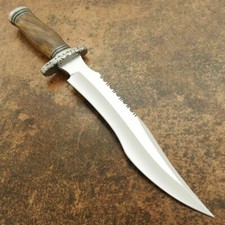17" SUPERB CUSTOM MADE FORGED TOOL STEEL BLADE,TACTICAL HUNTING SURVIVAL BOWIE