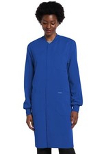 Cherokee 40" Snap Front Lab Coat CK402A ROY Royal Free Shipping