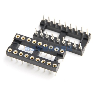 5PCS 18Pin DIP SIP Round IC Adaptor Sockets Solder Type Gold Plated Machined 