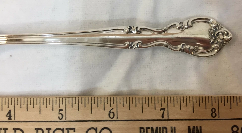 Tenedor de carne clásico americano Easterling de plata esterlina para servir ensalada  Foto 4 de 4