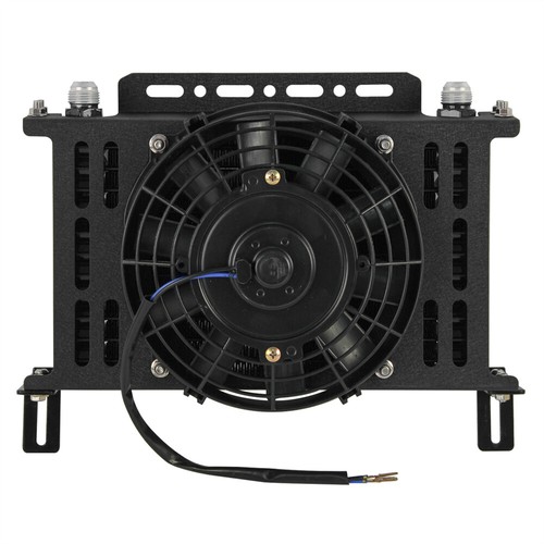Universeller 13 Reihiger AN10 Motorölkühler + 7" Lüftersatz Neuer Halterungssatz - 第 1/9 張圖片