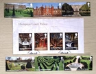 GB QEII Comm. 2018 Hampton Court Palace. Set of 6 plus Mini Sheet (4),  from FDC