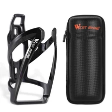 WEST BIKING Bike Water Bottle Cage Holder with Tool Storage Bag Capsule Box