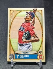 Triston McKenzie Rookie RC 2021 Topps Gypsy Queen Card #176 Cleveland Guardians