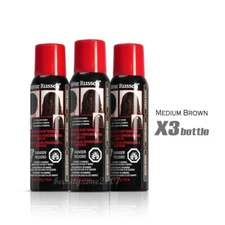 Jerome Russell Spray on Hair Color Thickener Medium Brown 3.5 oz (3 Pack)