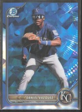 2022 Bowman Chrome Prospects Sapphire Daniel Vazquez #BDC-74