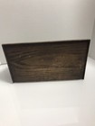 Vintage LERNER Carved Faux Wood Letter Holder Mail Organizer Storage Caddy Desk — photo 4