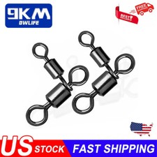 25Pcs 3 Way Barrel Swivels Fishing Crossline Swivels Fishing Line Bait Connector