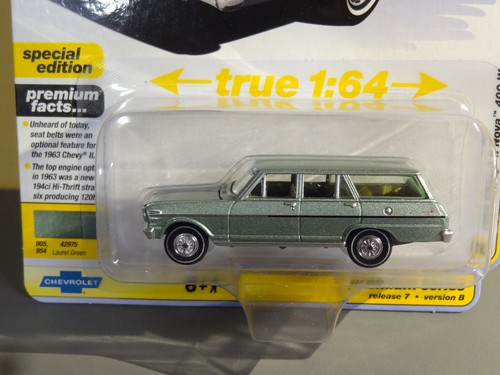 Auto World Muscle wagons chase 1963 chevy II nova 400 wagon (NG59