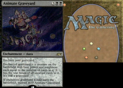 Magic the Gathering -MTG-Animate Graveyard Foil-Etched Unfinity | eBay