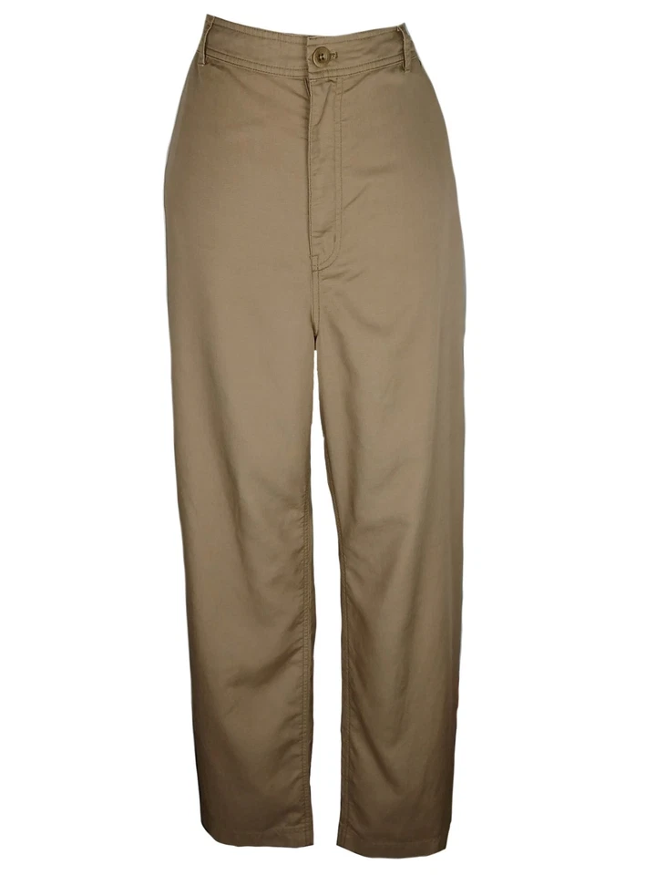 Lauren Ralph Lauren Women's Canvas Wide Leg pants-Honey Tan-12