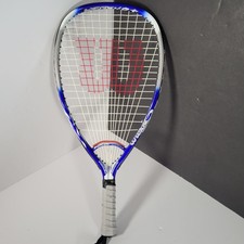 Wilson Hot Shot Racquetball Racquet, Blue Power Strings Red White and Blue