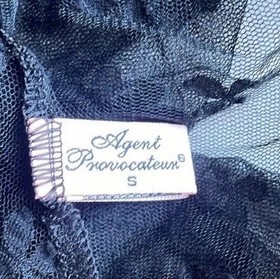 Romantic Agent Provocateur Lace Nightie Babydoll SM Black Bow Coquette Lingerie