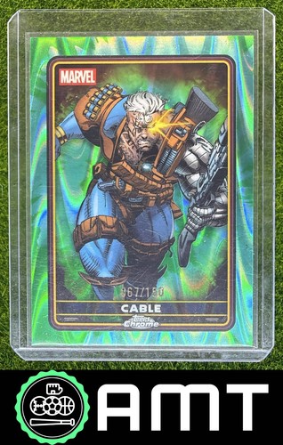 Cable 2025 Topps Chrome Deadpool 67/150 Comic Accurate Green/Aqua RayWave #3