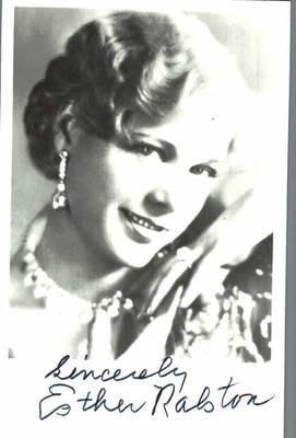 Esther Ralston    **   Original Unterschrift auf Foto   **   N 748 i