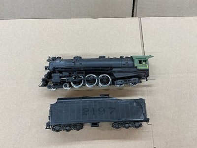 RIVAROSSI HO SCALE DAMPFLOK 4-6-4 SCHWARZ & GRÜN UMLACKIERT FUNKTIONIERT!