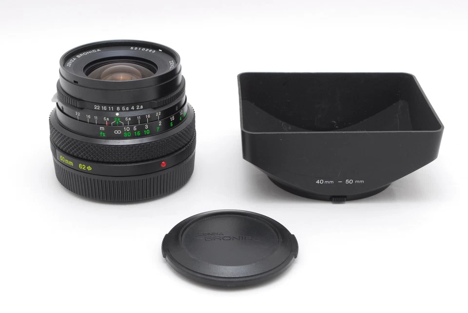 [App MINT w/Hood] Zenza Bronica Zenzanon MC 50mm f2.8 for ETR S Si from JAPAN - Image 2 of 4