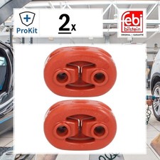 2x ORIGINAL® Febi Bilstein 104153 Halter, Abgasanlage für VW POLO VI PASSAT B8