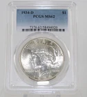 1934-D Denver Peace Dollar PCGS MS 62