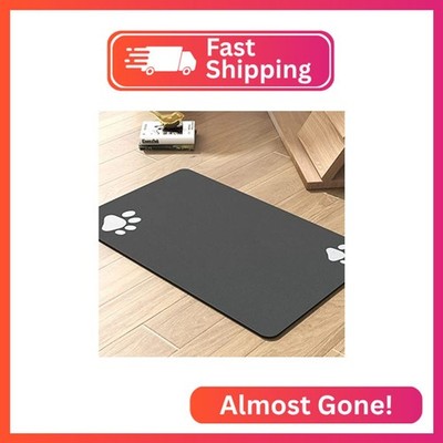 PADOOR Pet Feeding Mat-Absorbent Dog Mat for Food and Water Bowl-No Stains Quick