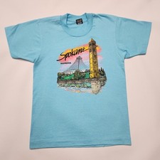 Vintage 80s Spokane Washington T-Shirt Screen Stars Size 6-8y