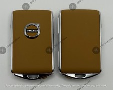 New Volvo Leather Brown Smart Key Fob Ygohuf8423 S90 Xc90 Xc60 Xc40 V90 V60 40